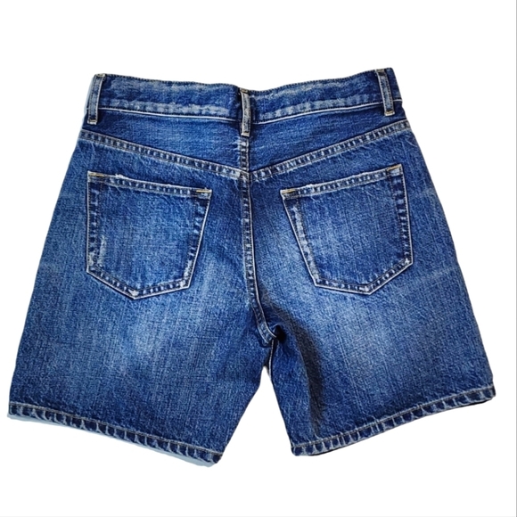 Uniqlo Midrise Denim Shorts Size 23 Blue - Picture 2 of 3